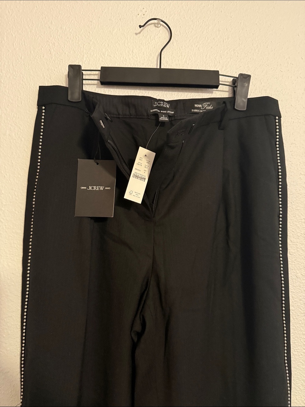 J.Crew Collection Essential Wide-Leg Pant in Italian City Wool Blend - Picture 7 of 9